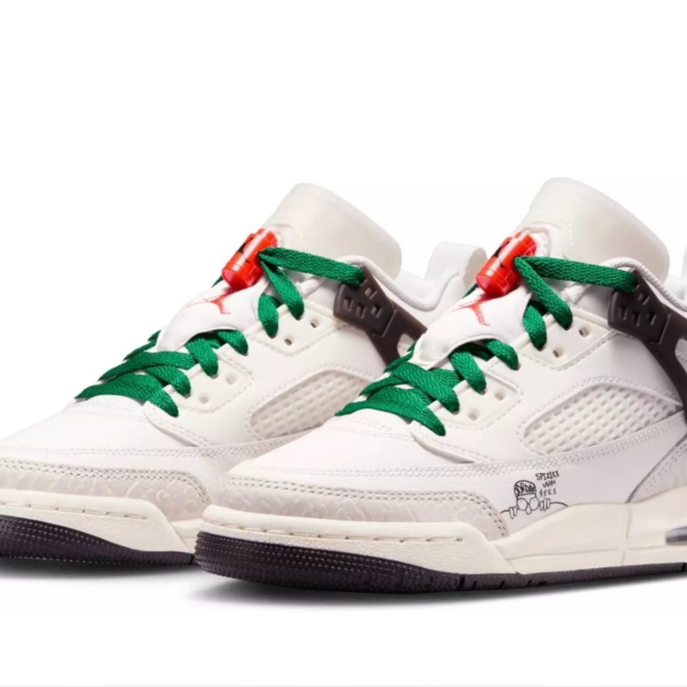 NIKE Jordan Colab W/Spike Lee- Jordan Spizike - Sail/Black/Pine/Orange 6.5Y- W8 - Picture 2 of 11